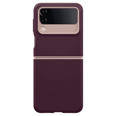 Spigen Samsung Galaxy Z Flip4 SM-F721B, Szilikon tok, közepesen ütésálló, légpárnás sarok, Caseology Nano Pop, bordó (124363)