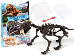 JOKOMISIADA  Clementoni Smilodon Build Tiger Skeleton Za3713