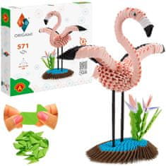 RAMIZ Alexander 3 D-s origami készlet - flamingó