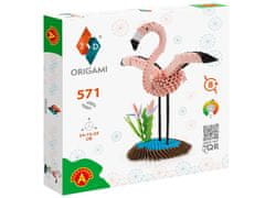 RAMIZ Alexander 3 D-s origami készlet - flamingó