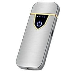 OEM Unique elektromos öngyújtó USB töltéssel-Ezüst