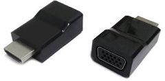 Gembird HDMI-VGA kábel adapter, M/F, fekete
