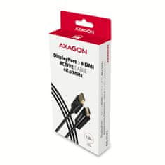 AXAGON RVD-HI14C2, DisplayPort -> HDMI 1.4 redukció / kábel 1.8m, 4K/30Hz