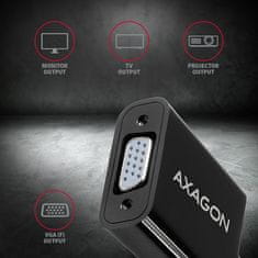 AXAGON RVH-VGN, HDMI -> VGA reduktor / adapter, FullHD, 1920*1200