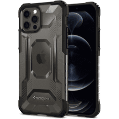Spigen Apple iPhone 12 / 12 Pro, Műanyag hátlap védőtok, szilikon belső, közepesen ütésálló, Nitro Force, fekete (100147)