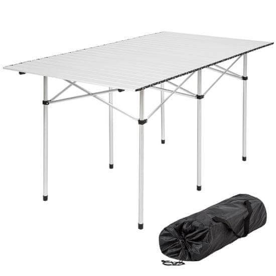 tectake Alumínium összecsukható kemping asztal 140x70x70cm