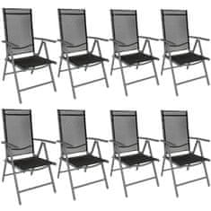tectake 8 alumínium kerti összecsukható szék