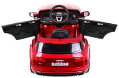 RAMIZ Audi Q7 elektromos kisautó lakkozott - piros színben