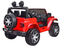 RAMIZ Gyermek Jeep Wrangler Rubicon piros színeben ( 4 kerék meghajtásos )