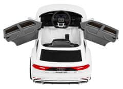 RAMIZ Autokids gyermek elektromos autó, Audi Q8, fehér