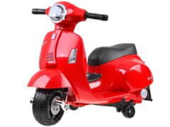 RAMIZ Vespa gyerek elektromos motorkerékpár - piros színű