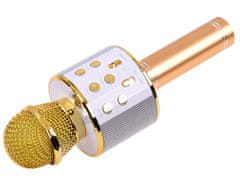 RAMIZ Bluetoothos karaoke mikrofon arany színben