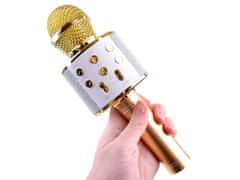 RAMIZ Bluetoothos karaoke mikrofon arany színben