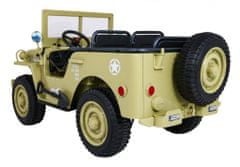 RAMIZ Homok színű katonai akkumulátoros autó