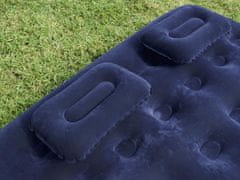 Bestway Bestway Queen felfújható matrac készlet, 203x152x22 cm, kék, 2 párna és kézi pumpa