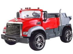 RAMIZ Mack kétszemélyes billenőplatós teherautó piros színben