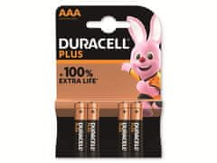 Duracell 4x Duracell AAA elem - alkáli