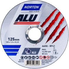 Norton 15 alumínium penge 125x1mm + penge