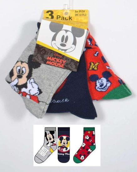 Disney zokni szett/3db Mickey Egér