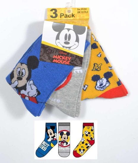 Disney zokni szett/3db Mickey Egér