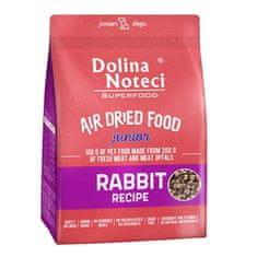 DOLINA NOTECI Superfood Junior Rabbit Edényben Szárított Kutyaeledel 1kg
