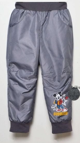 Disney Mickey egér bélelt vízlepergetős nadrág szürke
