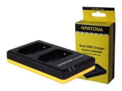 PATONA Photo kettős gyorstöltő Panasonic DMW-BLF19 USB