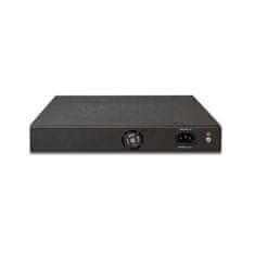 Planet FGSD-1022VHP PoE switch, 8x100, 2x1000-TP/SFP, LCD, VLAN, extend mód 10Mb-től 250m-ig, IEEE 802.3at<120W