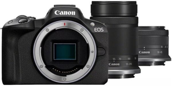 nagyszerű tükör nélküli fényképezőgép Canon EOS R50 kiváló képek kiváló minőségű videók nagyszerű vlogging és streaming wifi Bluetooth usb