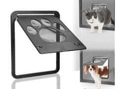 Verkgroup Kétirányú nyílás háziállatok számára - kutya vagy macska bejárati ajtó 29x24cm