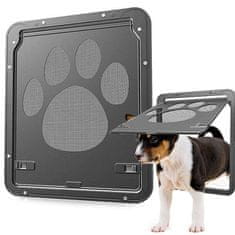 Verkgroup Kétirányú nyílás háziállatok számára - kutya vagy macska bejárati ajtó 29x24cm