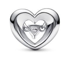 Pandora Bájos ezüst drops Szív cirkónium kővel Moments 792493C01