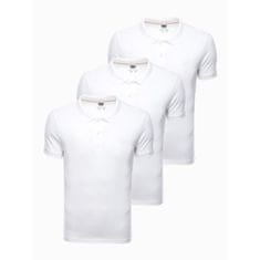OMBRE Férfi póló ADENO fehér 3 darabos póló MDN24820 XXL