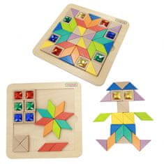 Masterkidz Mozaik Puzzle Tanulás színek és formák Tangram Montessori