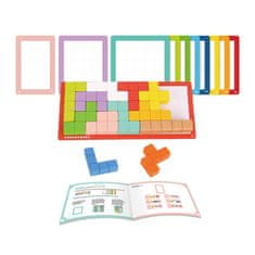 Tooky Toy Puzzle Tetris blokkok 10 nehézségi szint 22 el.