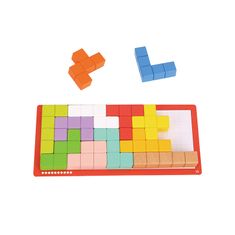 Tooky Toy Puzzle Tetris blokkok 10 nehézségi szint 22 el.