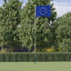 Vidaxl alumínium európai uniós zászló és rúd 6,23 m 3147114