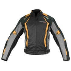 Cappa Racing AREZZO moto kabát textil fekete/narancs 5XL
