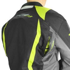 Cappa Racing AREZZO moto kabát textil fekete/zöld 4XL
