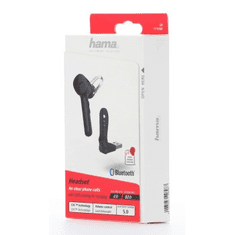 Hama MyVoice1300, mono Bluetooth headset, 2 készülékhez, hangasszisztens (Siri, Google)
