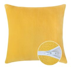 MIKRO egyszínű párna - 40x40 cm - sárga