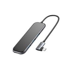 BASEUS Mirror HUB adapter USB-C - 3x USB 3.0 / HDMI 4K / USB-C, szürke
