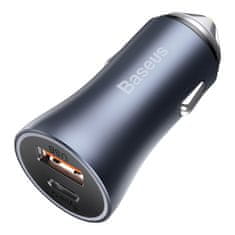 BASEUS Golden Contactor Pro autós töltő USB-C / USB 40W PD QC, szürke