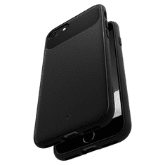 Spigen Apple iPhone 7 / 8 / SE (2020) / SE (2022), Szilikon tok, közepesen ütésálló, homokkő minta, Caseology Vault, fekete (116203)