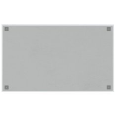 Greatstore fehér falra szerelhető edzett üveg mágnestábla 100 x 60 cm