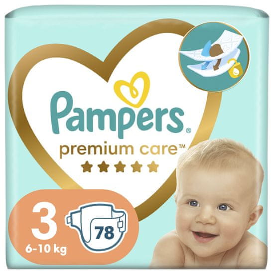 Pampers Premium Care pelenkák méret. 3 (78 pelenka) 6-10 kg