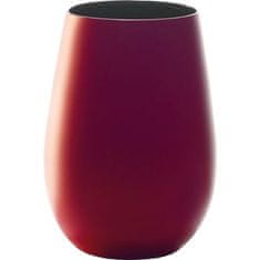 Stulzle Oberglas Pohár, Stölzle Elements 465 ml, piros/fekete, 6x