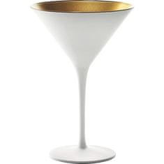 Stulzle Oberglas Koktélos pohár, Stölzle Elements 240 ml, fehér/arany, 6x