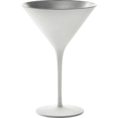 Stulzle Oberglas Koktélos pohár, Stölzle Elements 240 ml, fehér/ezüst, 6x