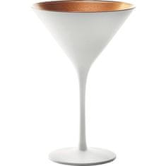 Stulzle Oberglas Koktélos pohár, Stölzle Elements 240 ml, fehér/bronz, 6x